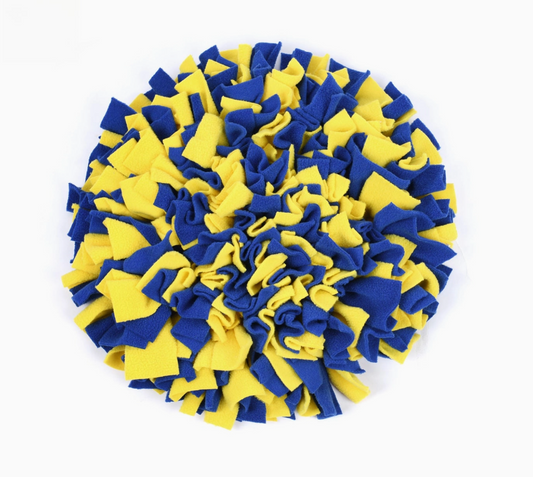 Blue and Yellow Snuffle Mat